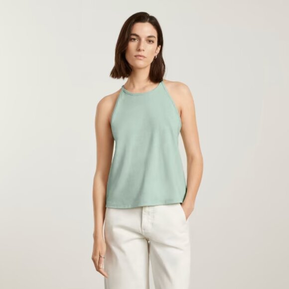 EUC Everlane Hemp Cutaway Tank - White Sage - Size XL - Picture 1 of 9